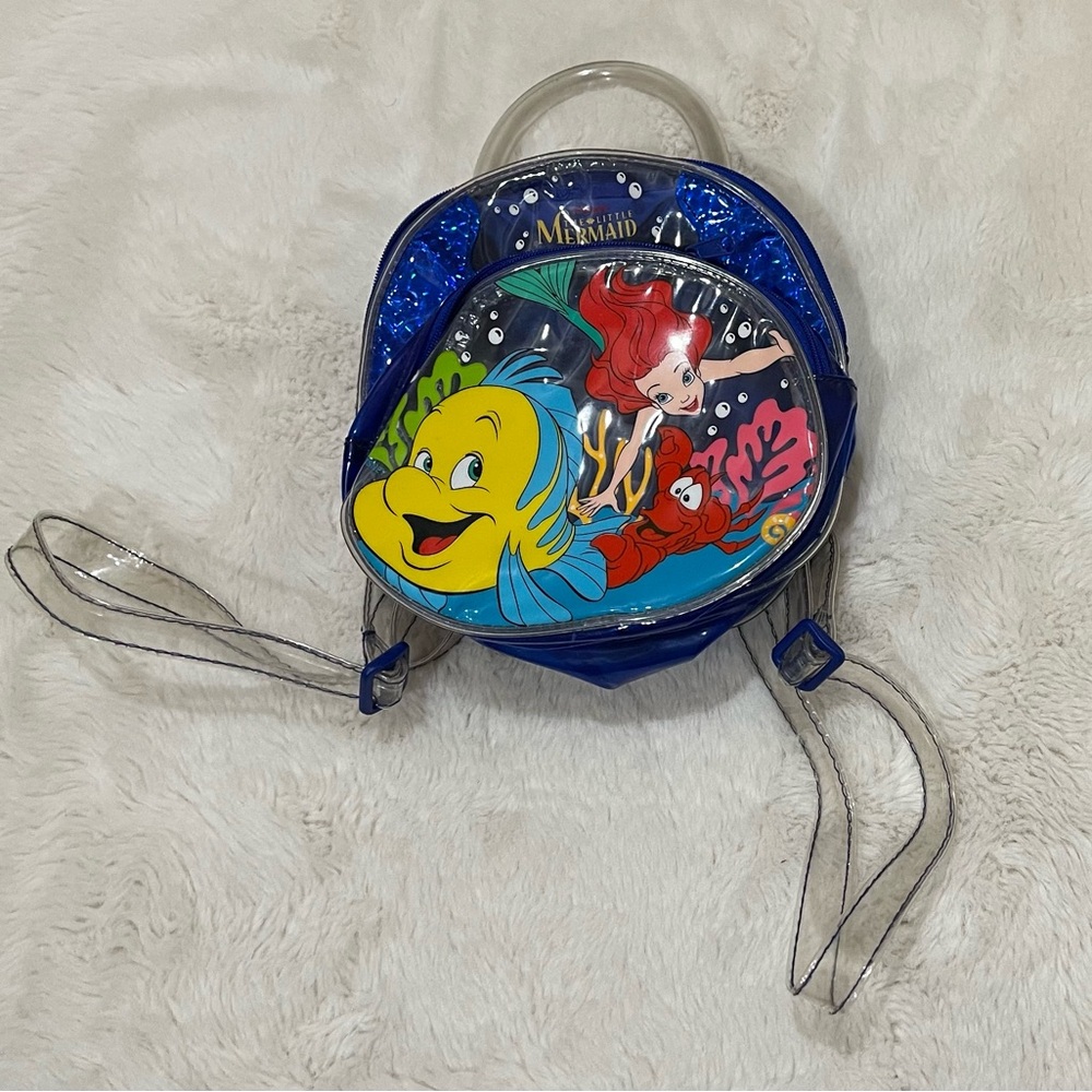 Little Mermaid Ariel & Flounder PVC Mini Backpack